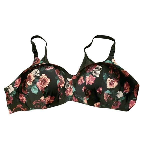 Torrid Skull and roses dream wire-free lightly lined bra - Picture 1 of 6